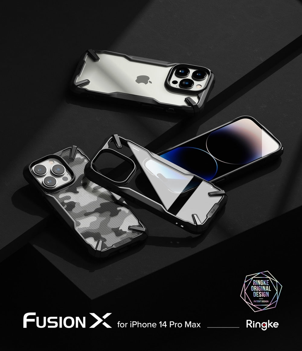 Ringke – Fusion X Design – iPhone 14 Pro Max – Camo Black