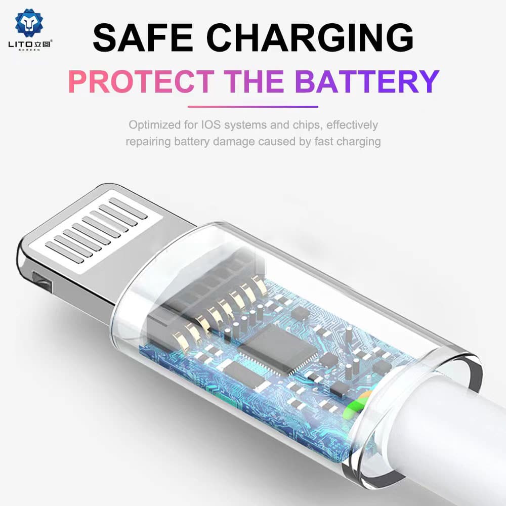 LITO - USB datový kabel Lightning, 2m