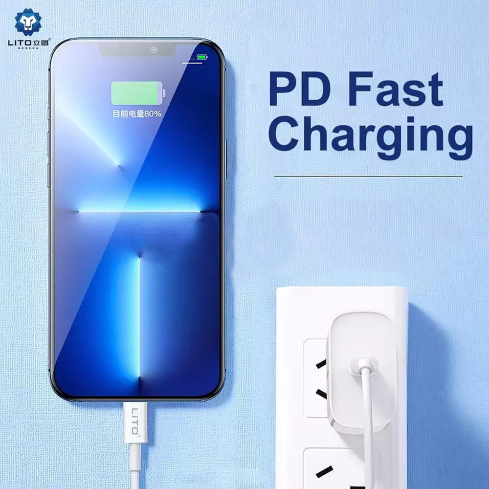 LITO - Rychlonabíjecí datový kabel PD Type-C - Lightning 2M, 18W