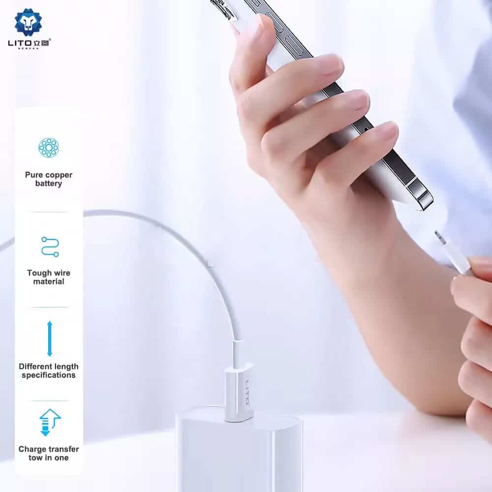 LITO - Quick Charging PD podatkovni kabel Type-C na Type-C 2M, 18W