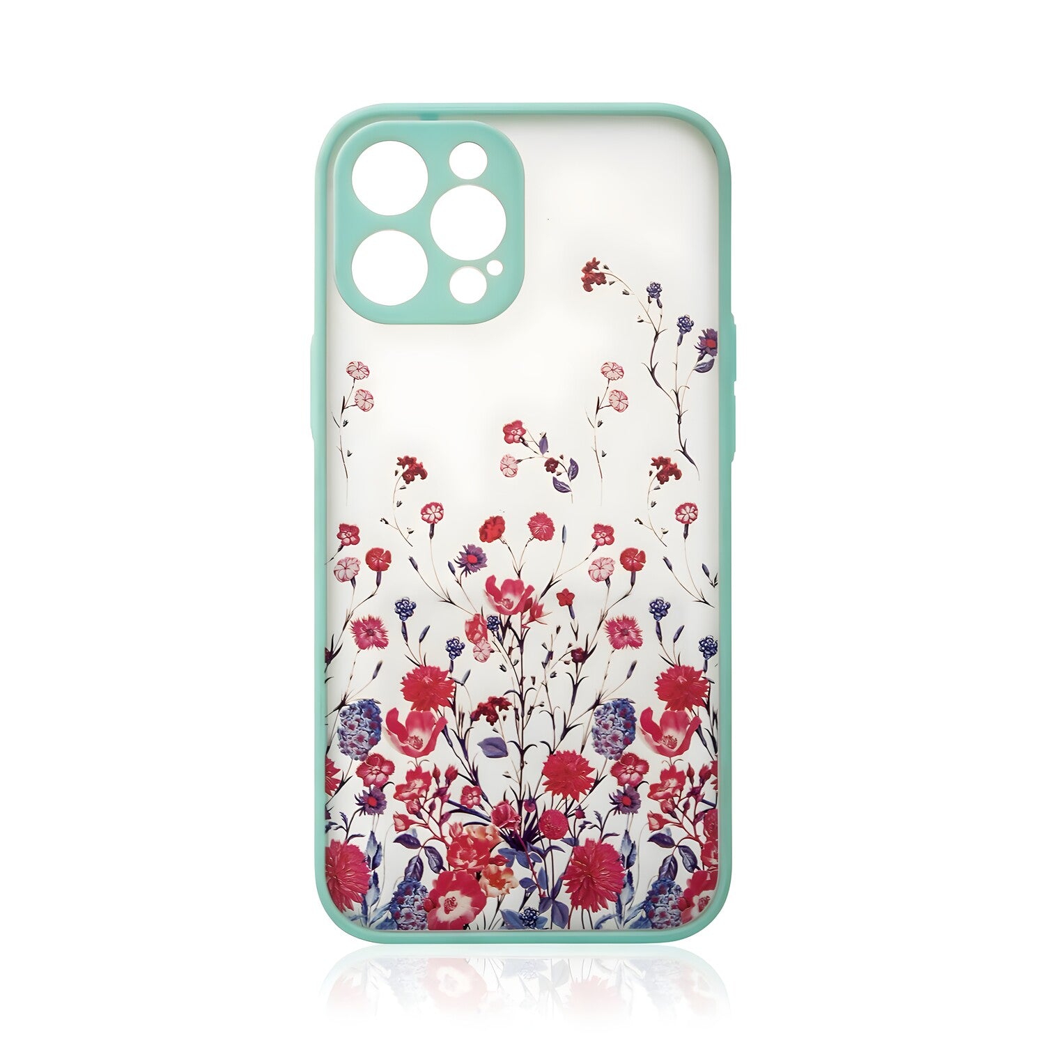 Cvjetna futrola za Apple iPhone 13 Pro - Tirkizna KP24751
