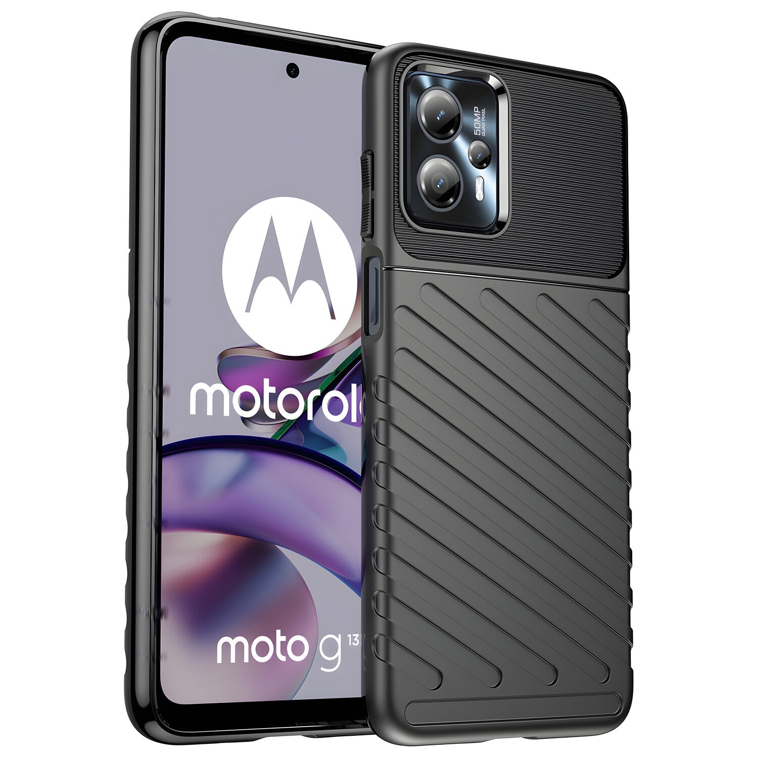 Otporna Thunder futrola za Motorola Moto G13 - Crna KP26323