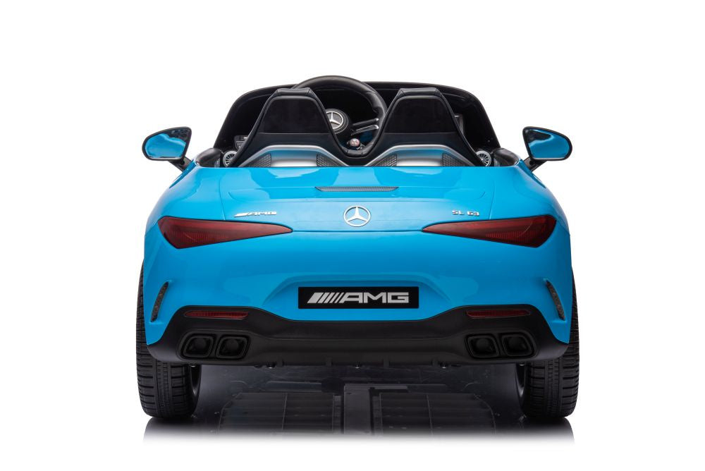 Licencirani auto na akumulator Mercedes AMG SL63 - plavi/lakirani
