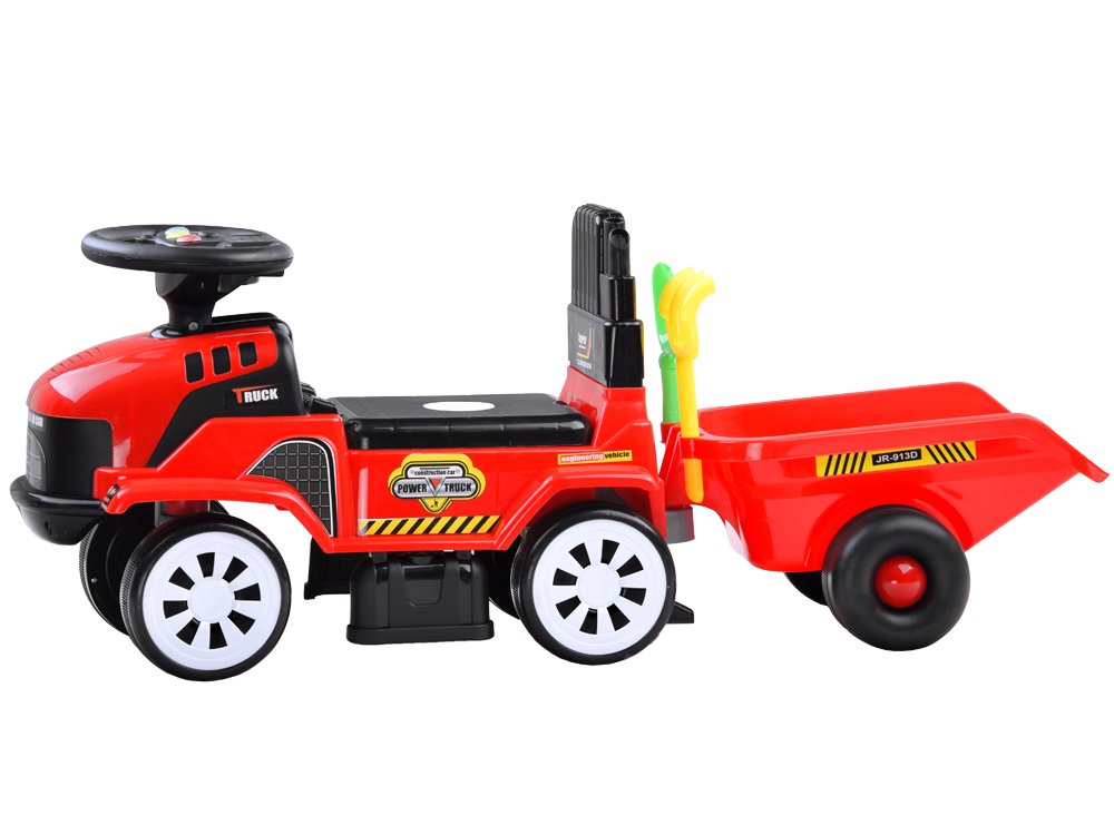 Guralica traktor s prikolicom – crveni