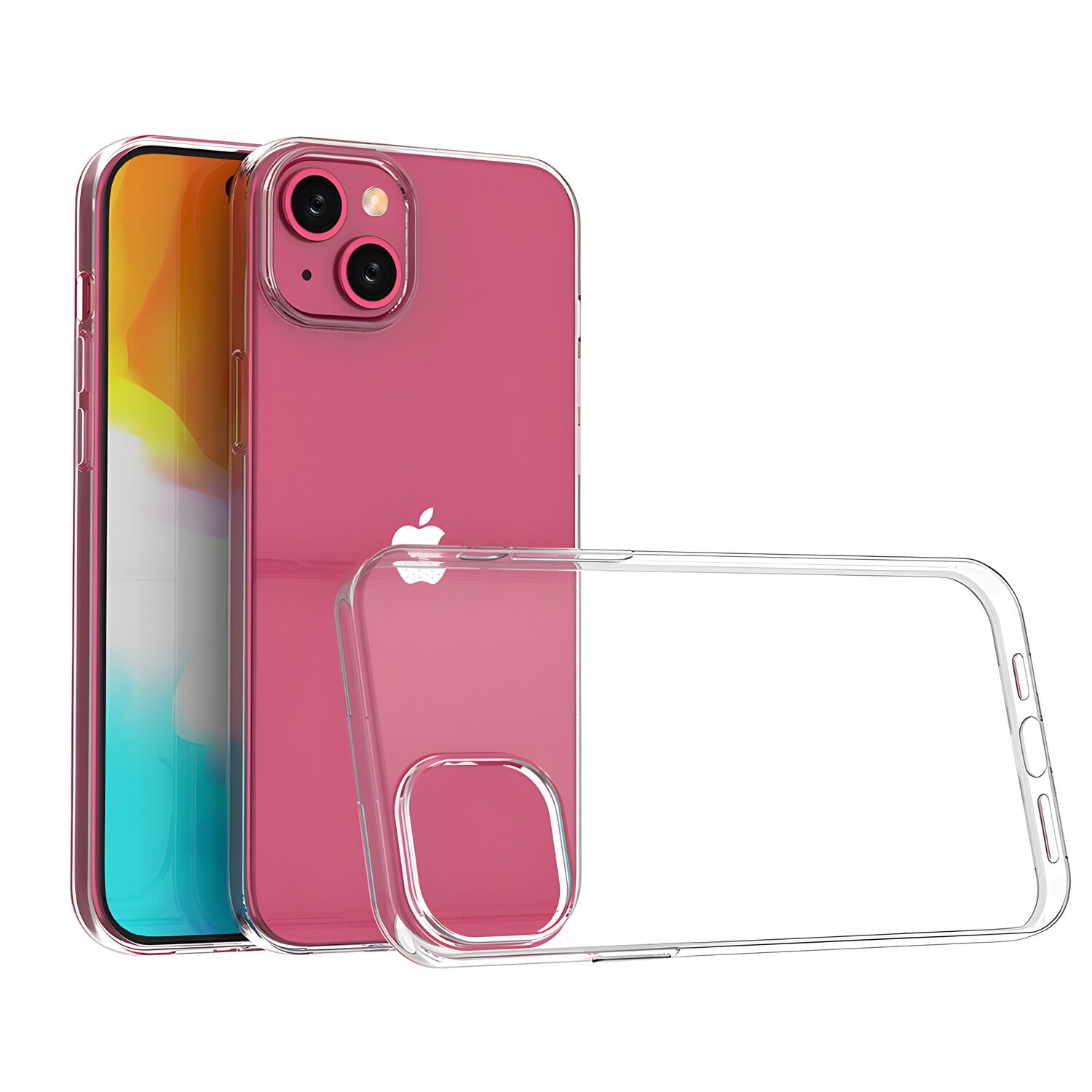 Przezračno zaštitno kućište za Apple iPhone 15 Plus - Prozirna KP27668