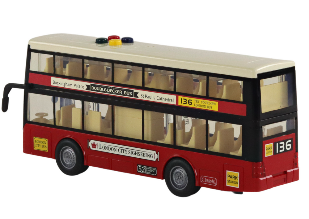 Crveni dupli gradski autobus 1:16 za igru