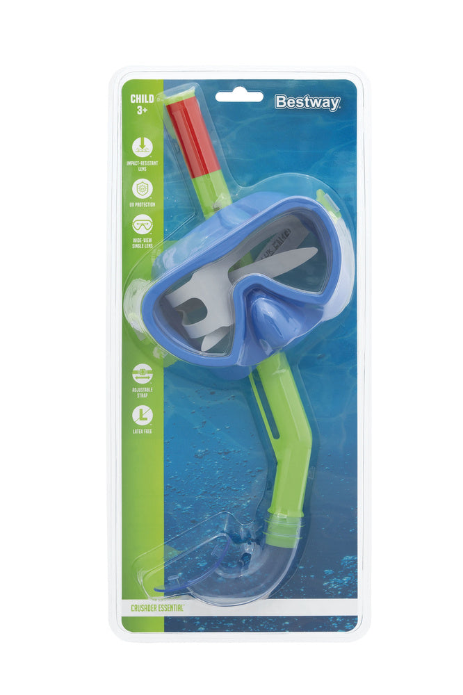 Maska ​​za ronjenje s disalicom Bestway 24036 - zeleno/plava