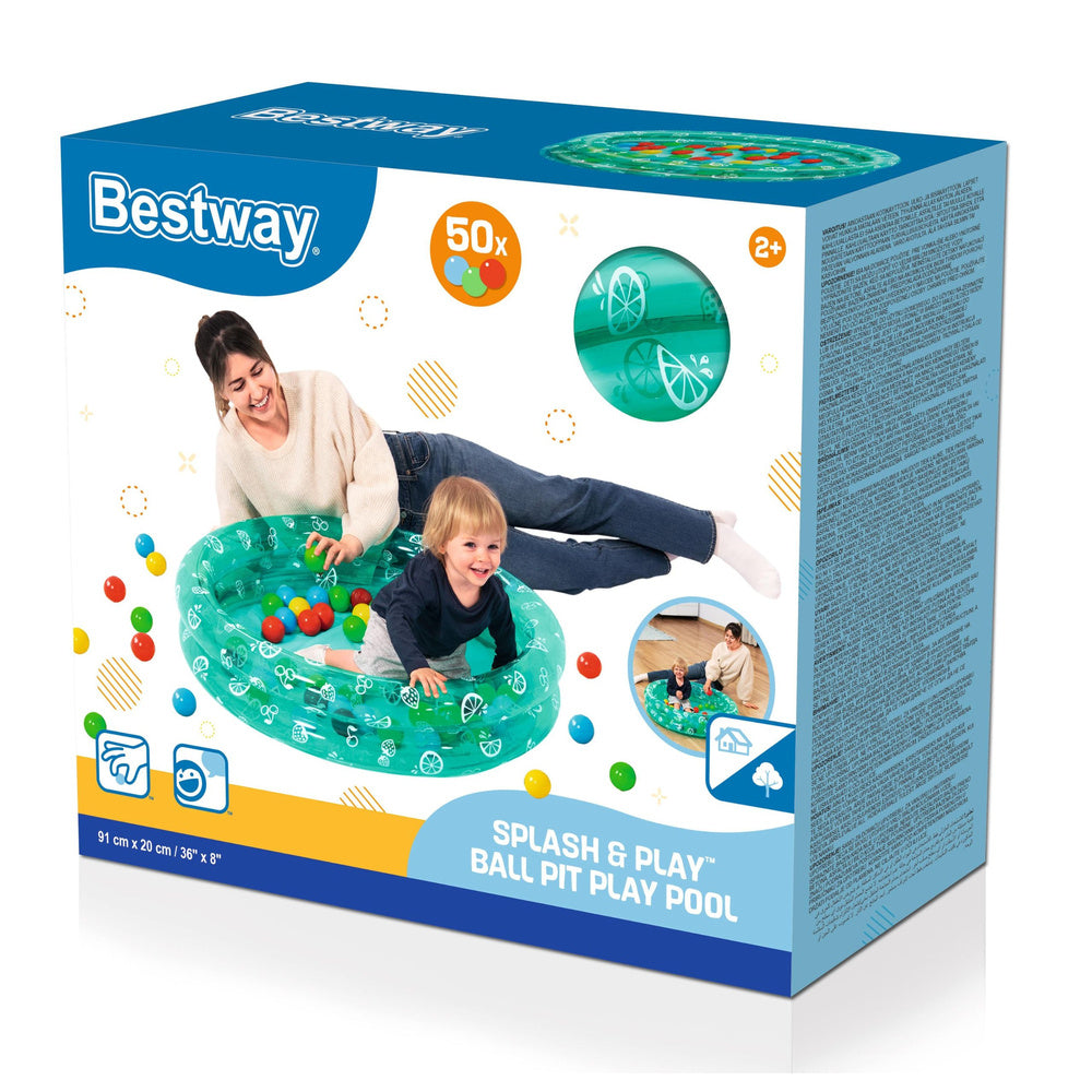 Bazen na napuhavanje Bestway 51141 Transparent s lopticama