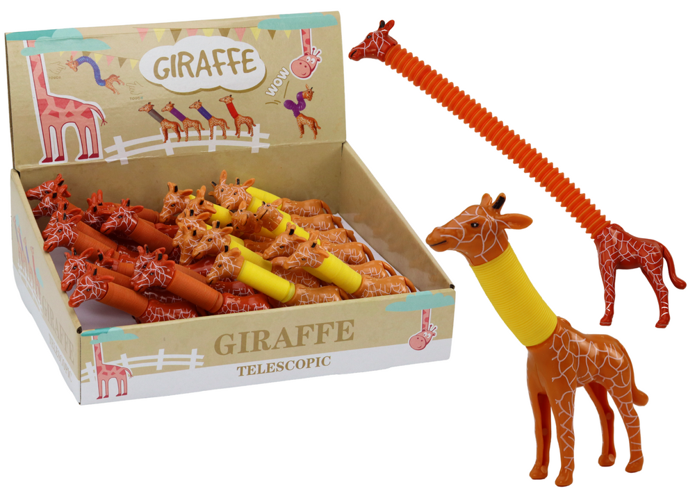 Giraffe Stretching Anti-stress Luminous LED Pop Tube MIX