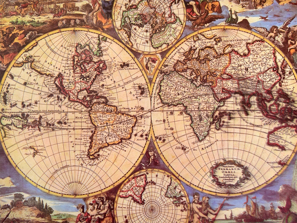 Puzzle 1000 el.: drevni zemljovid