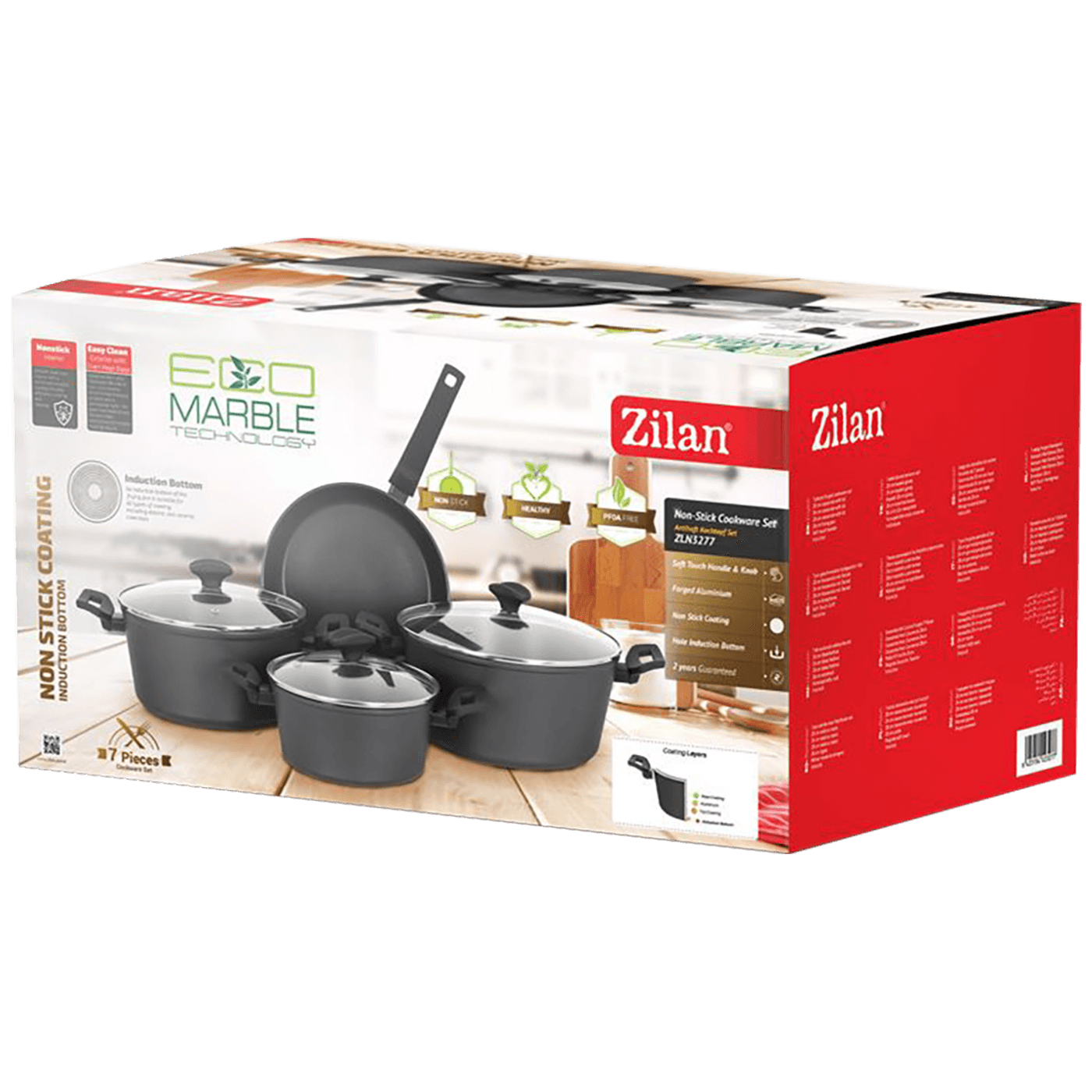 Zilan Posuđe, set 7/1, Indukcija - ZLN3277