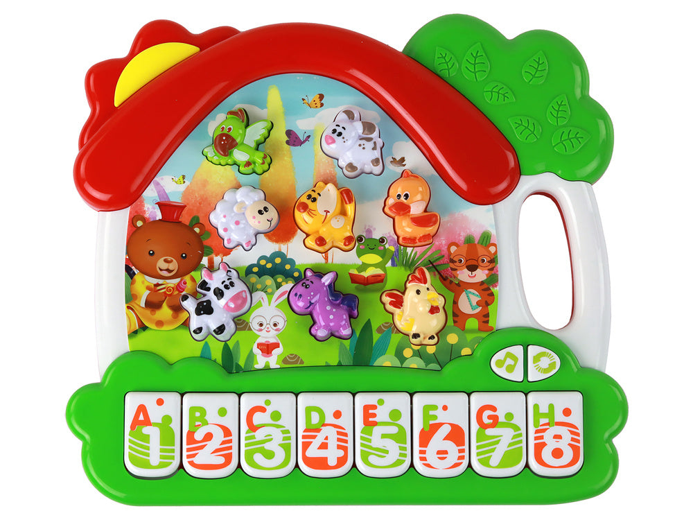 Organ Piano Animals for Learning English Educational Panel