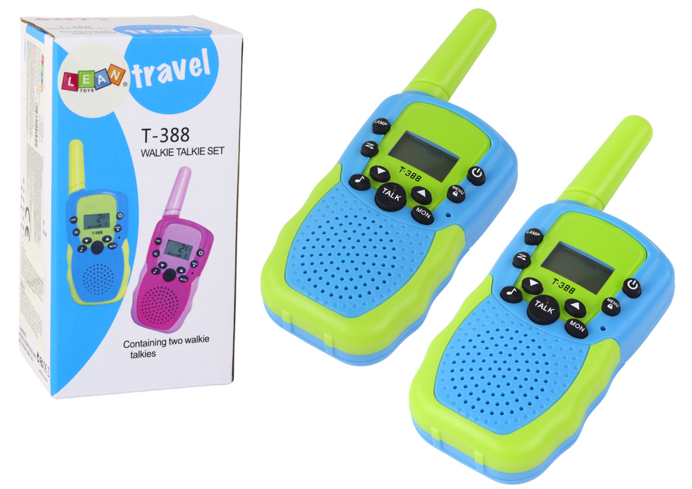 Walkie Talkie Travel sa dometom do 3 km - zeleno/plavi