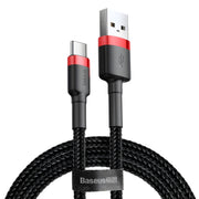 Baseus Cafule USB - A na USB - C kabel QC3.0, 2A - 3 m – Crvena / Crna KP35203