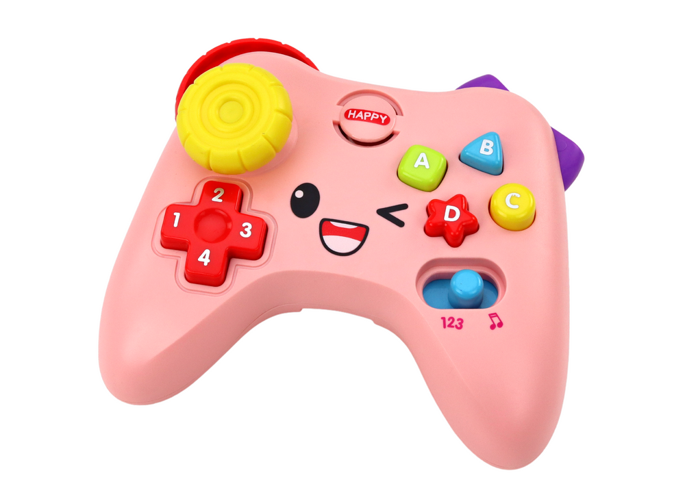 Interaktivni joystick za bebe sa zvučnim i svjetlosnim efektima - rozi