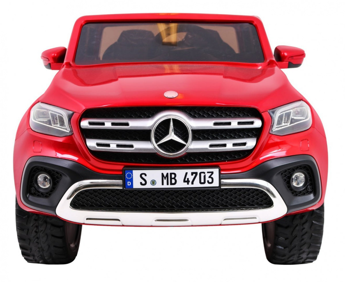 Licencirani auto na akumulator Mercedes Benz X-Class MP4 - crveni/lakirani