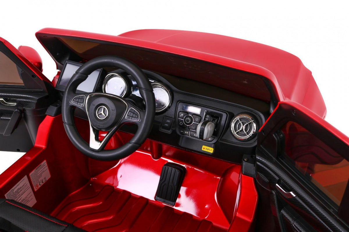 Licencirani auto na akumulator Mercedes Benz X-Class MP4 - crveni/lakirani