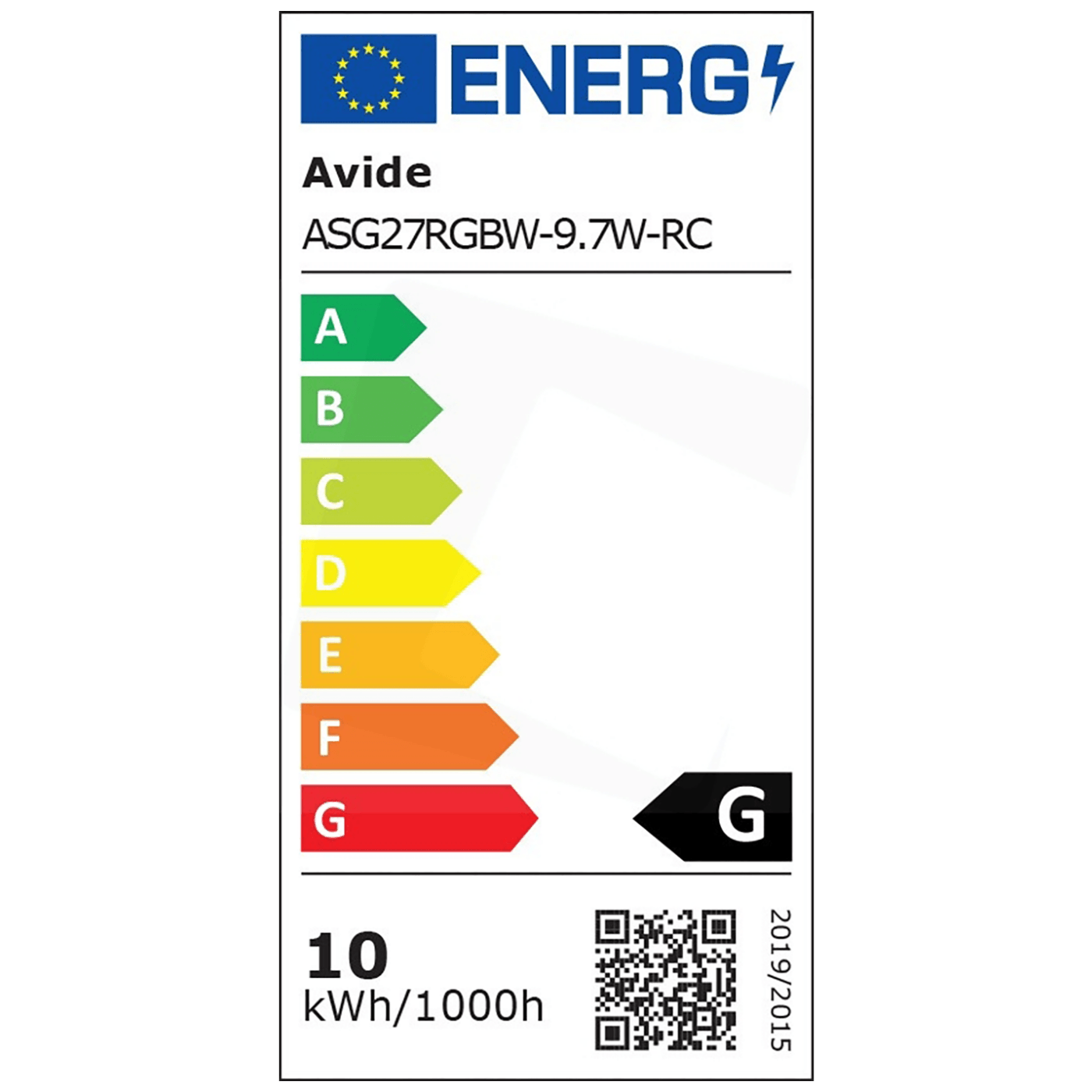 Avide Chytrá žárovka, LED 9.7W, E27, RGB+W, 2700K, dálkové ovládání - Smart LED Globe A60 9.7W