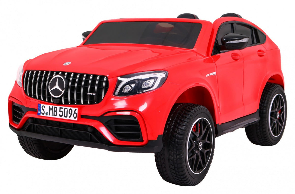 Licencirani auto na akumulator Mercedes GLC 63S - dvosjed - Crveni