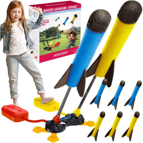 Dvostruki bacač raketa + 6 pjenastih raketa