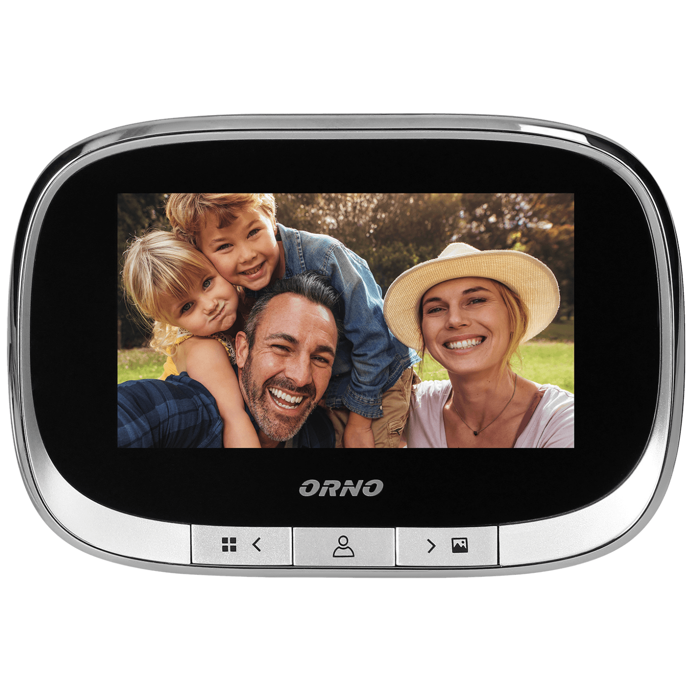 Orno Digitální kukátko pro vchodové dveře, 4.3", LCD - OR-WIZ-1108