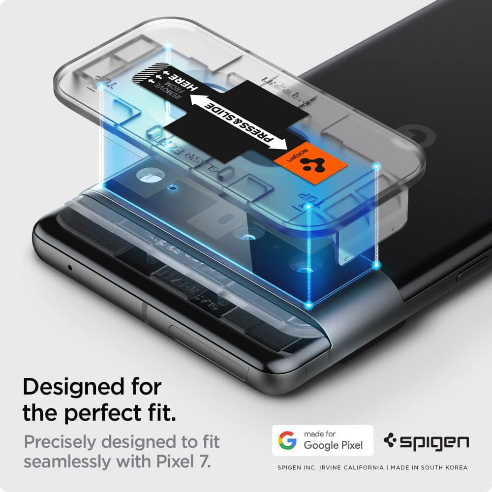 Spigen - Ochranné sklo Glas.tR EZ Fit Optik.TR pro fotoaparát (2 ks) - Google Pixel 7 - černé