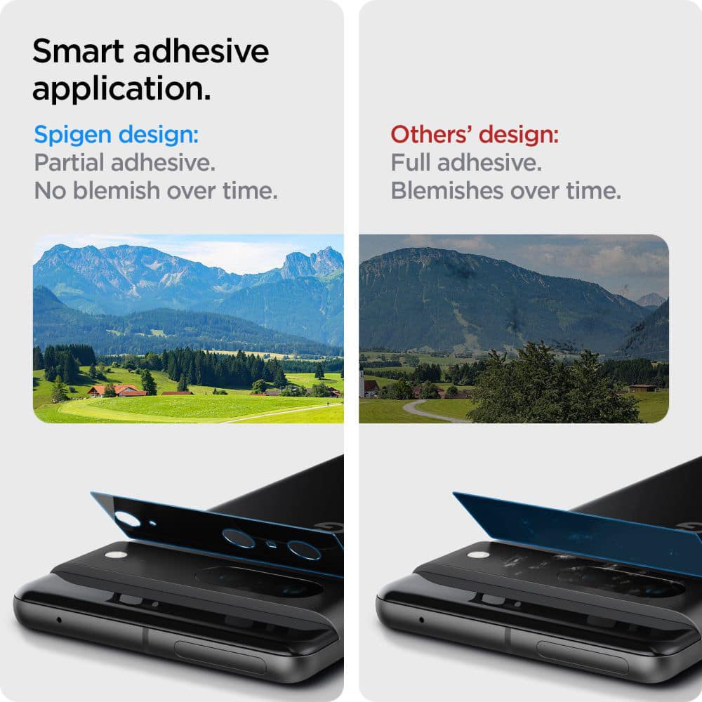 Spigen - Ochranné sklo Glas.tR EZ Fit Optik.TR pro fotoaparát (2 ks) - Google Pixel 7 - černé