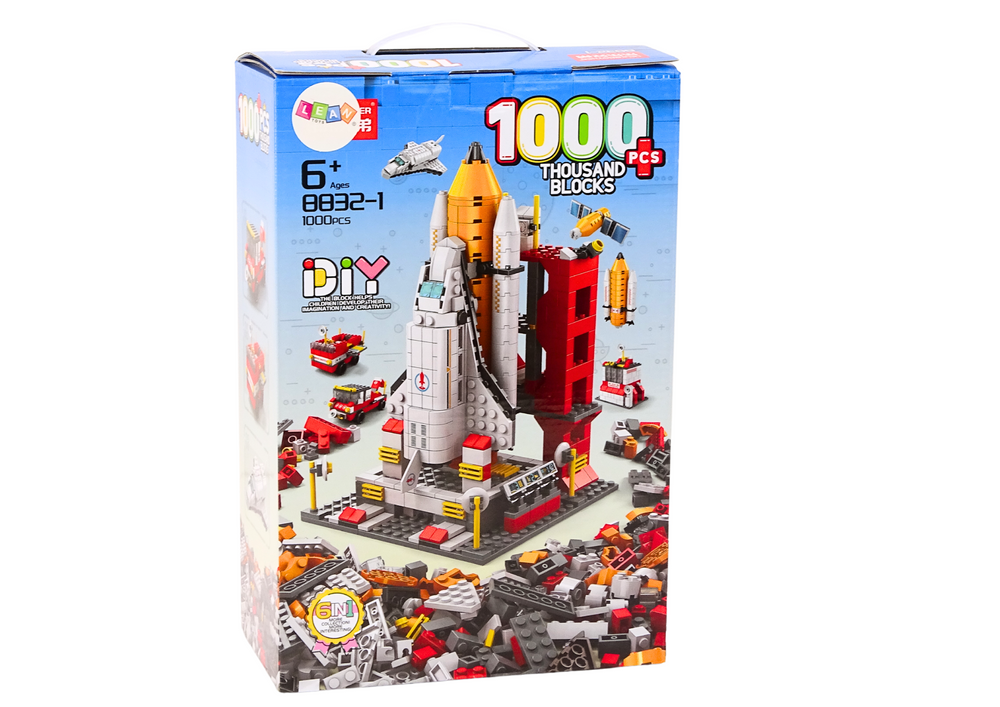 Građevne kocke za izradu svemirske postaje 6u1 - 1000 komada