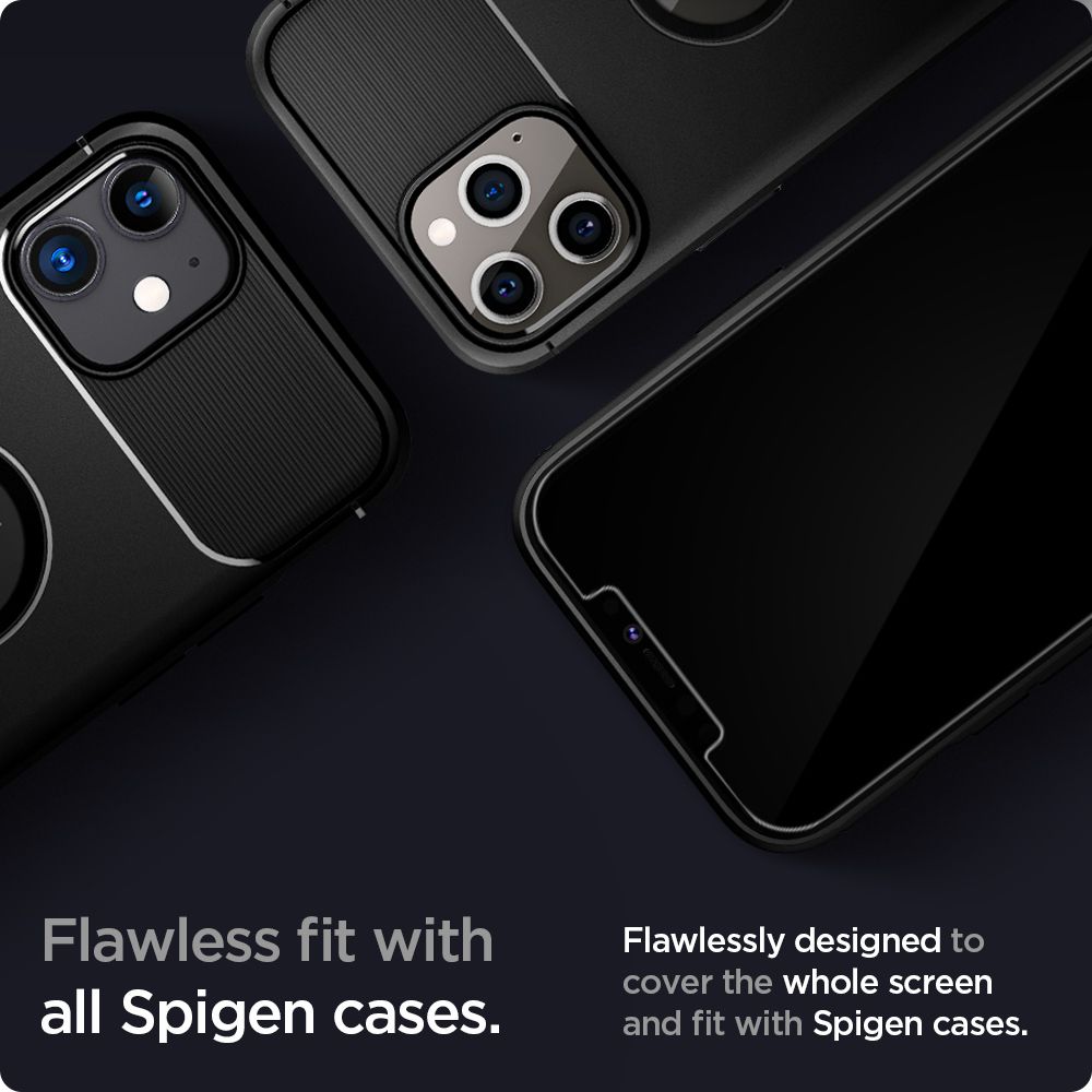 Spigen - Glas.TR Slim - iPhone 12 / 12 Pro - průhledné