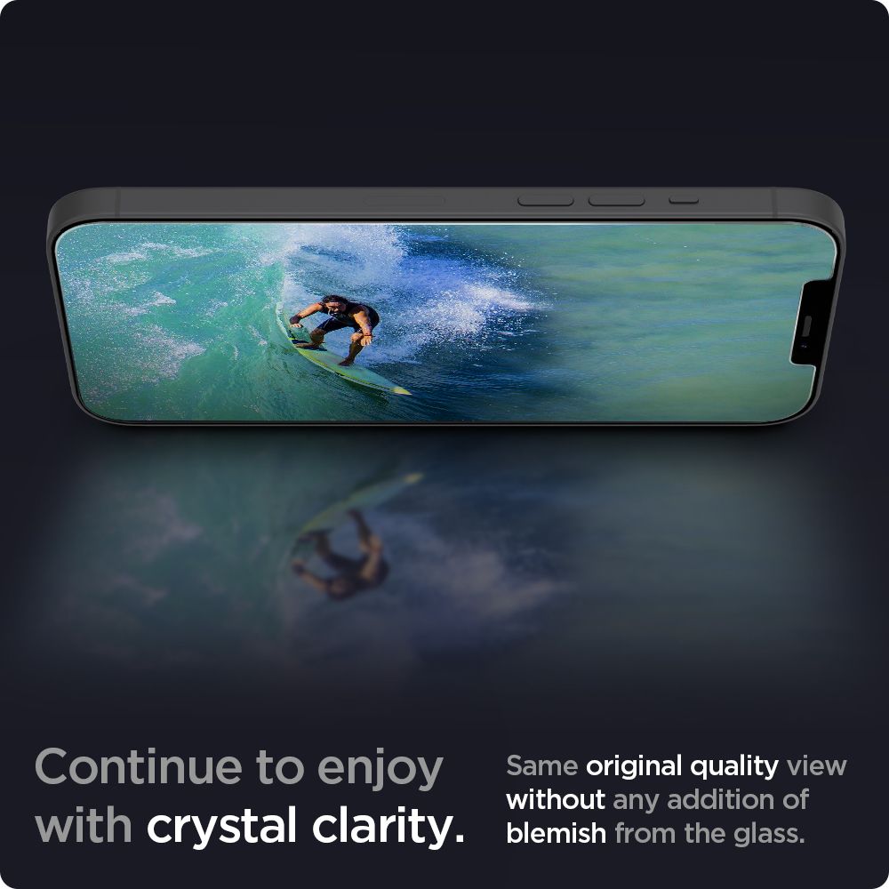 Spigen - Glas.TR Slim - iPhone 12 / 12 Pro - průhledné