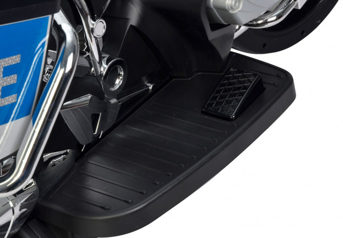 Licencirani motor na akumulator BMW Police – sivo/plavi