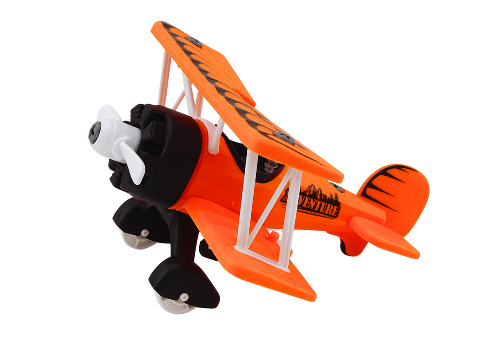 Avion za prijevoz životinja + kavez s lavom - narančasti