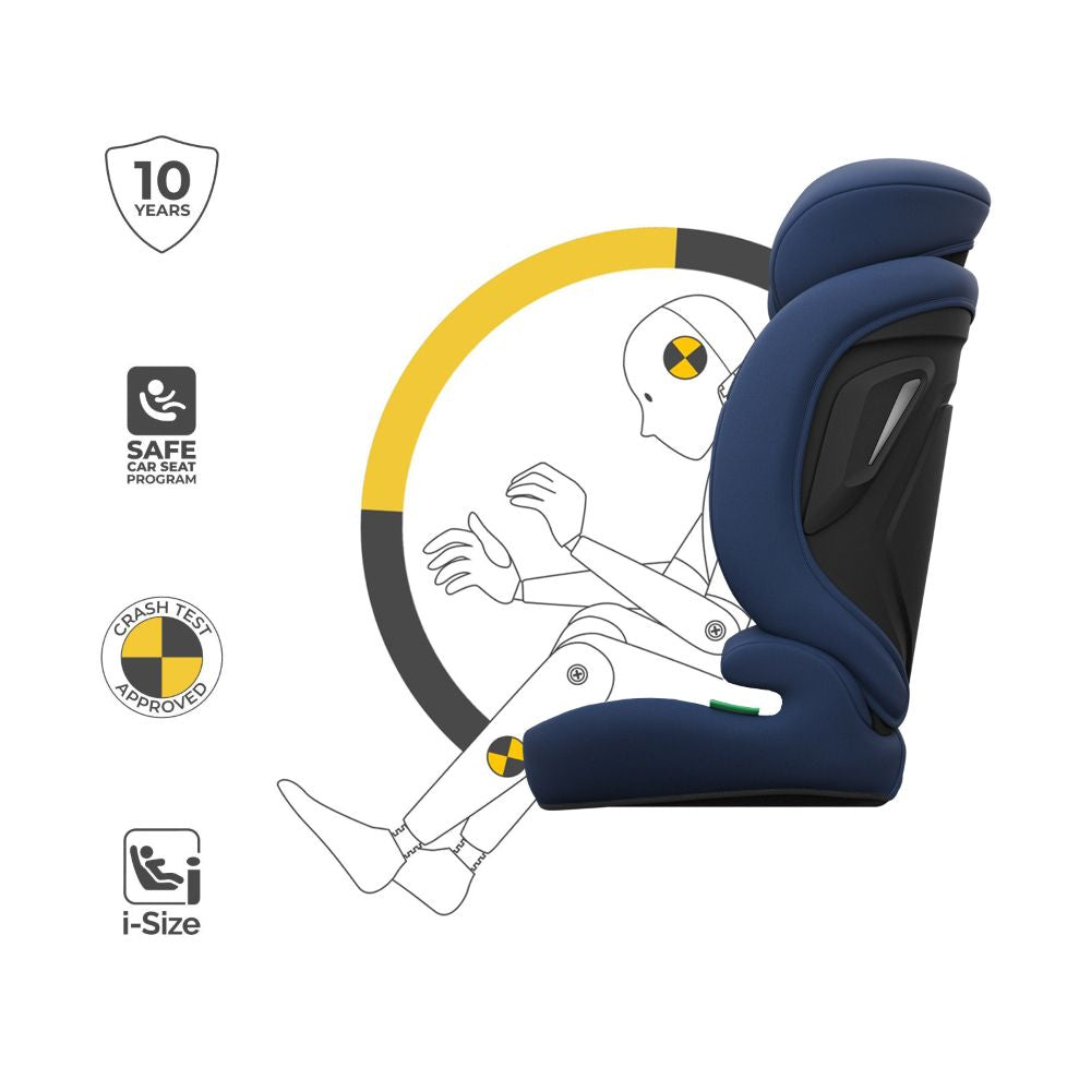 Kinderkraft autosjedalica Comfort Up 2 plus i-Size 9-36 kg (76-150 cm) bez Isofix-a, Navy