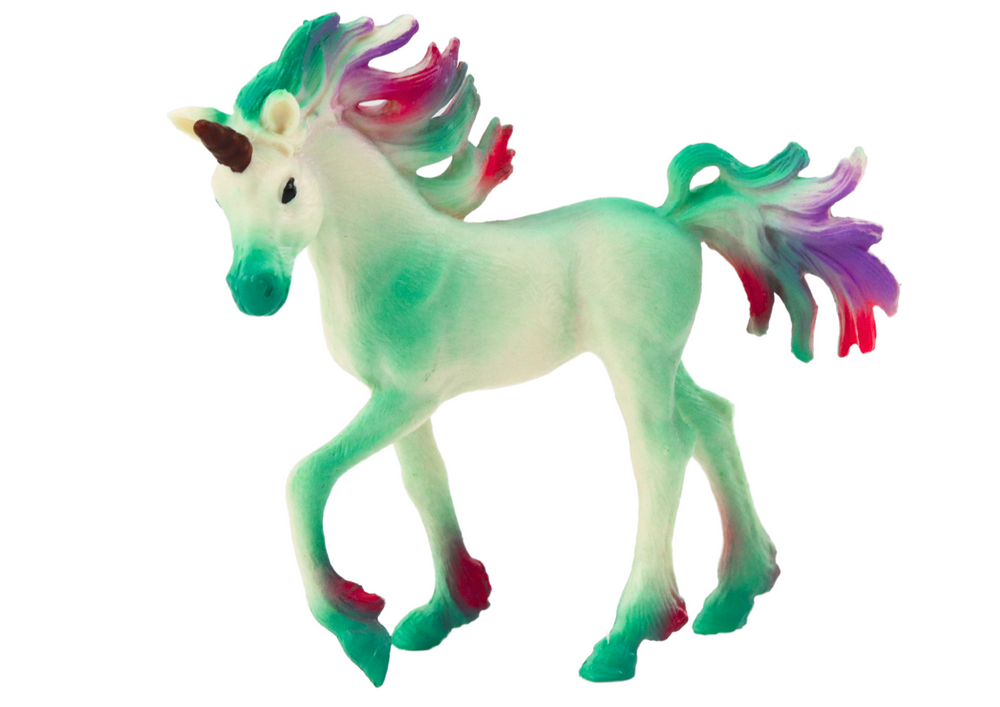 Kolekcionarska figurica Mali jednorog 8cm - zeleni