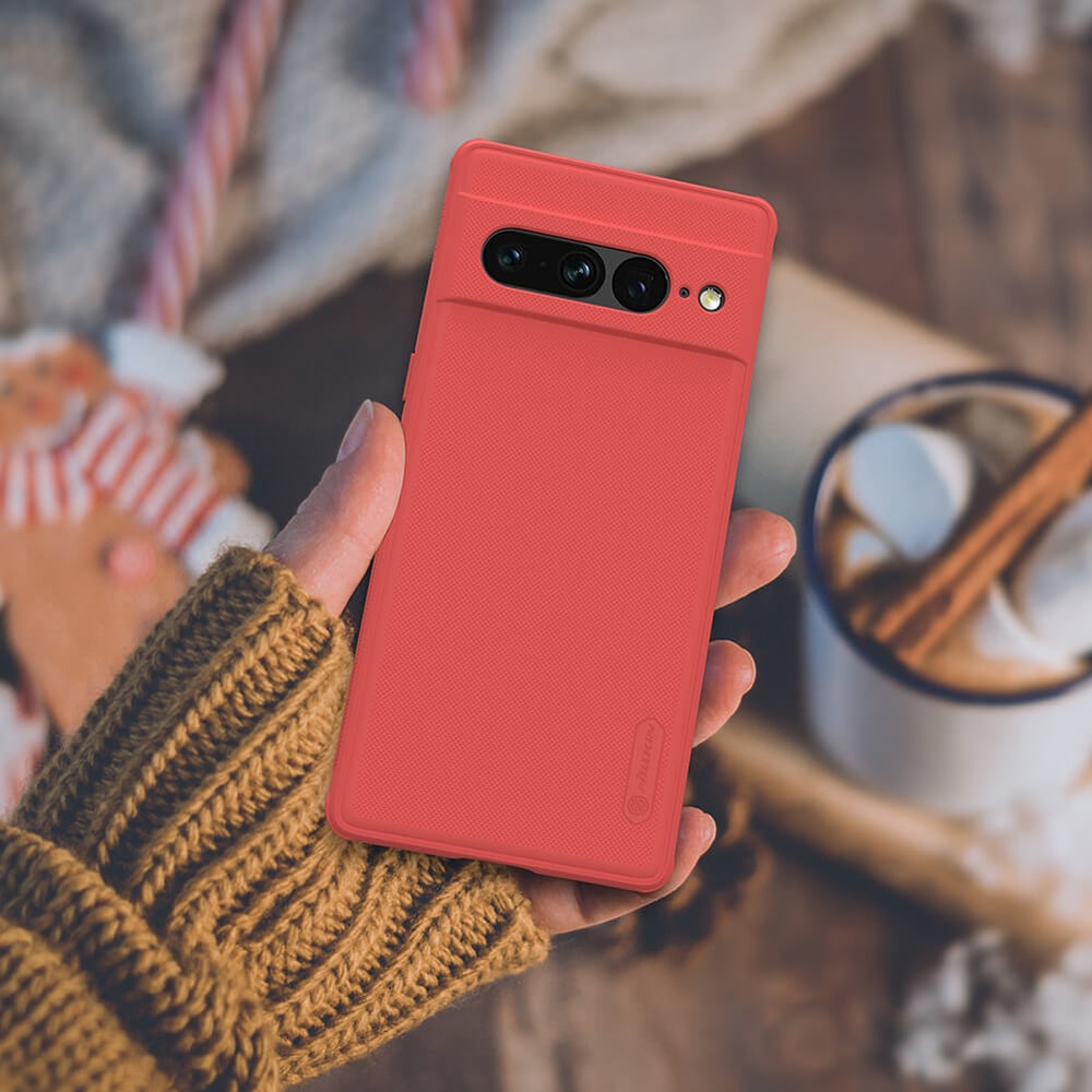 Nillkin - Super Frosted Shield Pro - Google Pixel 7 Pro - červená