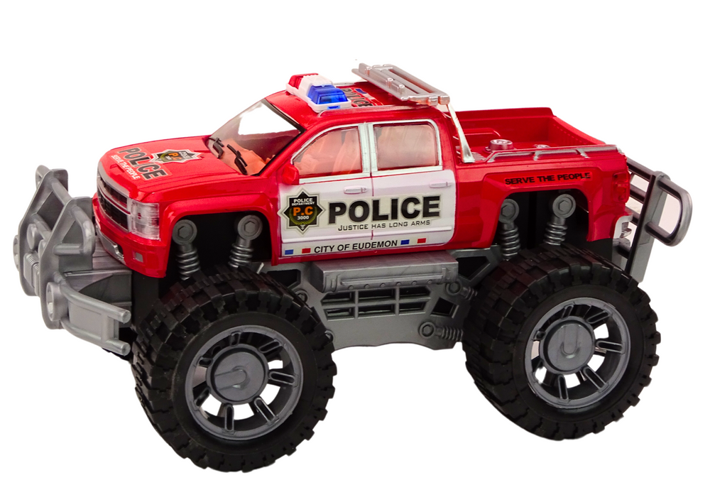 Policijski auto za igru Off-Road - crveni