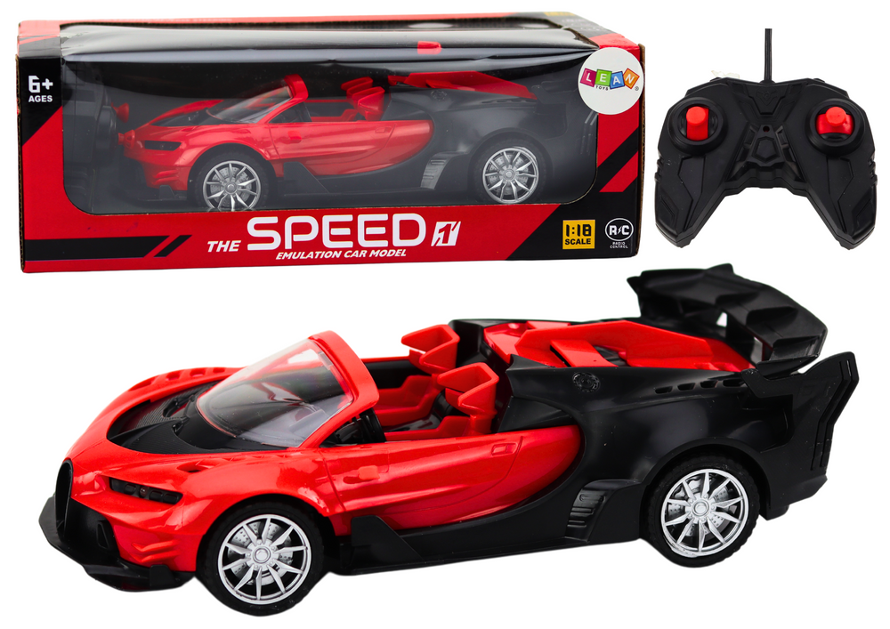 Auto na daljinsko upravljanje Bug 1:18 - crvena