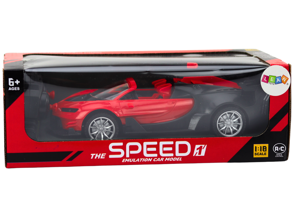 Auto na daljinsko upravljanje Bug 1:18 - crvena