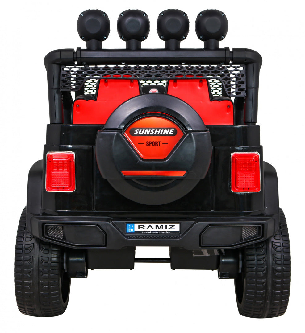 Auto na akumulator NEW Raptor DRIFTER 4 x 4 - crni/plamen