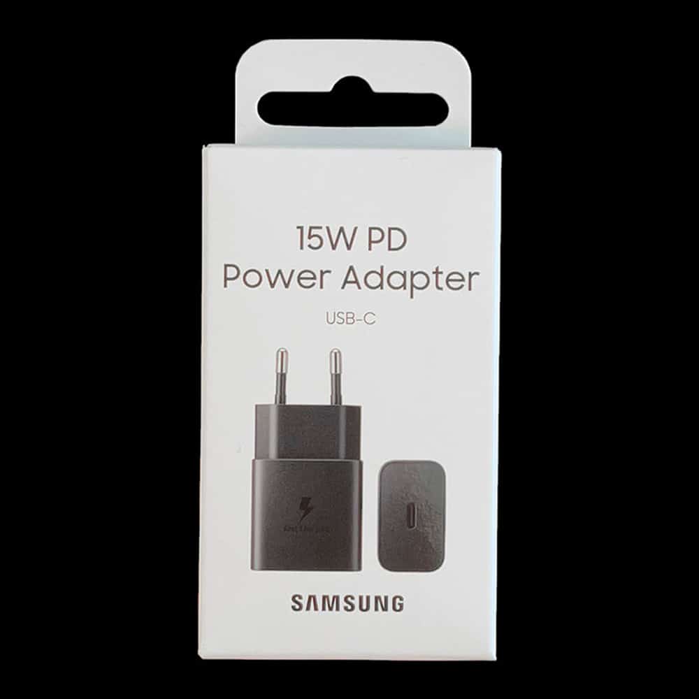 Samsung – nástěnná nabíječka (EP-T1510NBEGEU) – rychlé nabíjení Type-C 15W – černá