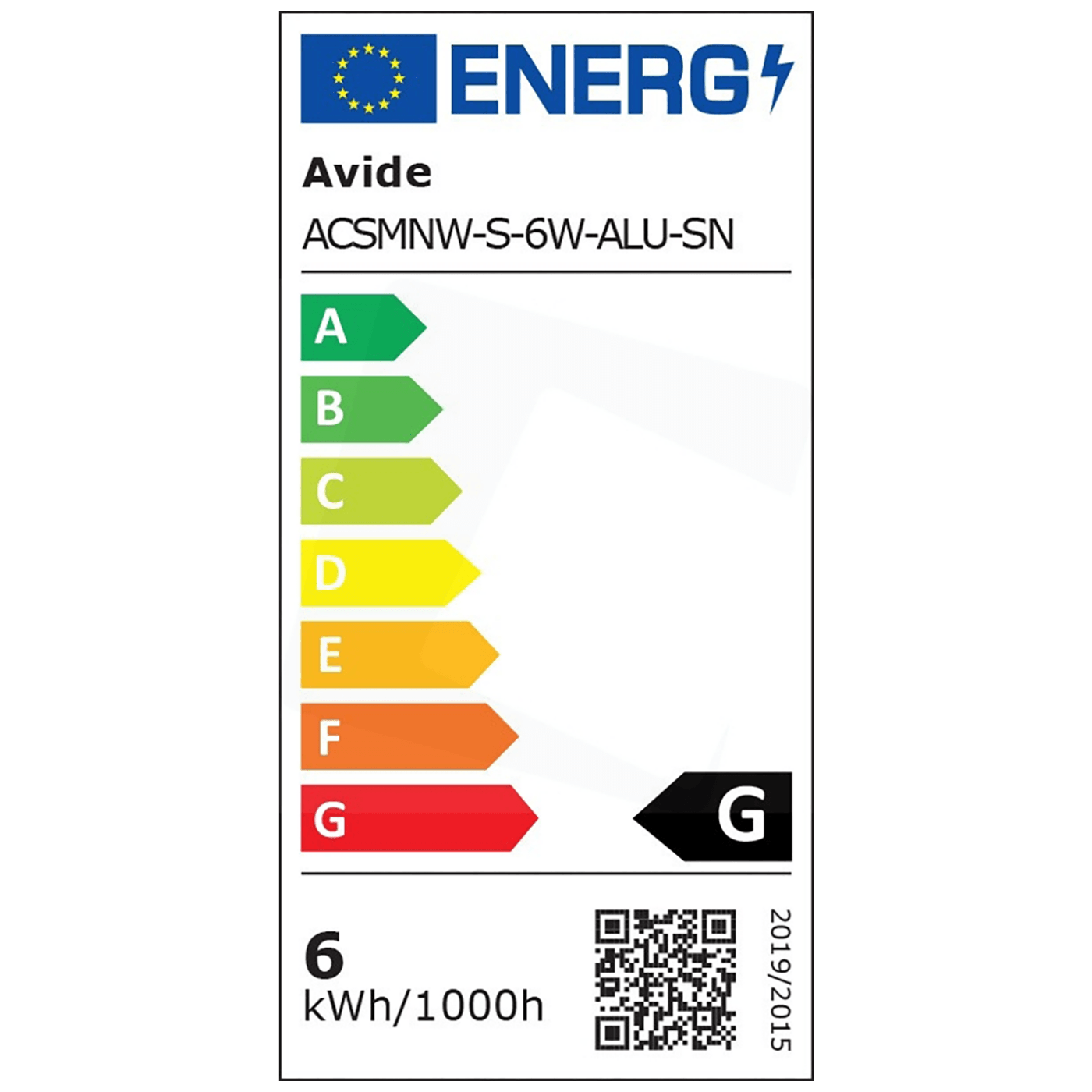 Avide LED stropní svítidlo, 6W, 420 lm, 4000K, IP20 - ACSMNW-S-6W-ALU-SN