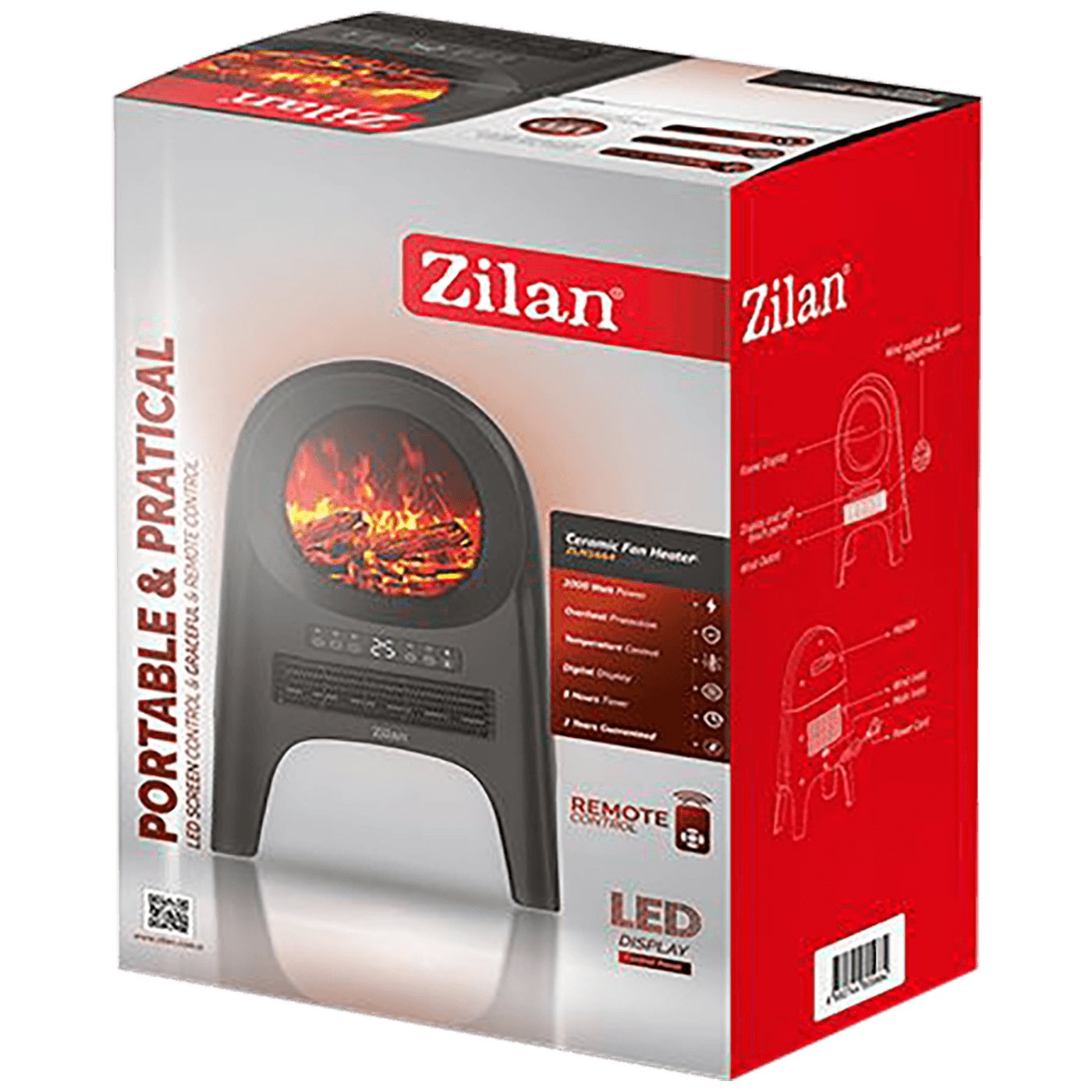 Zilan Grijalica sa keramičkim grijačem, 2000 W - ZLN2052