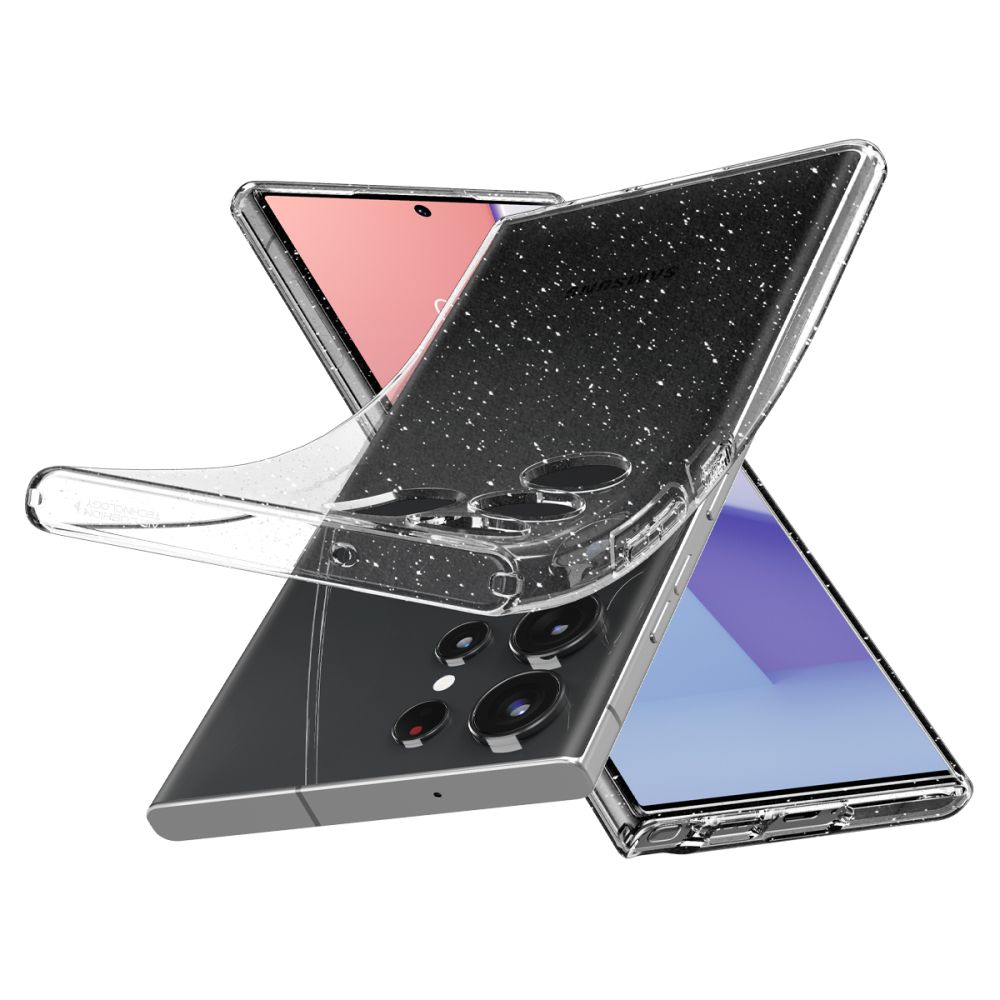 Spigen - Liquid Crystal pro Samsung Galaxy S23 Ultra - Crystal Quartz