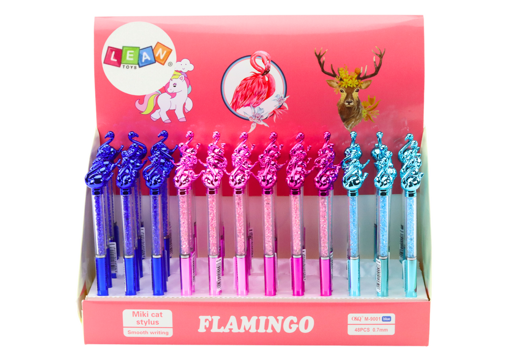 Flamingo Ballpoint Pen Blue Refill 0.7mm Mix