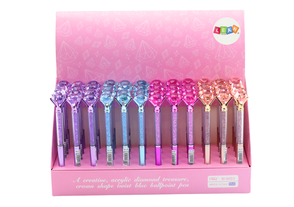 Diamond Ballpoint Pen Diamonds Blue Refill 0.7mm Mix