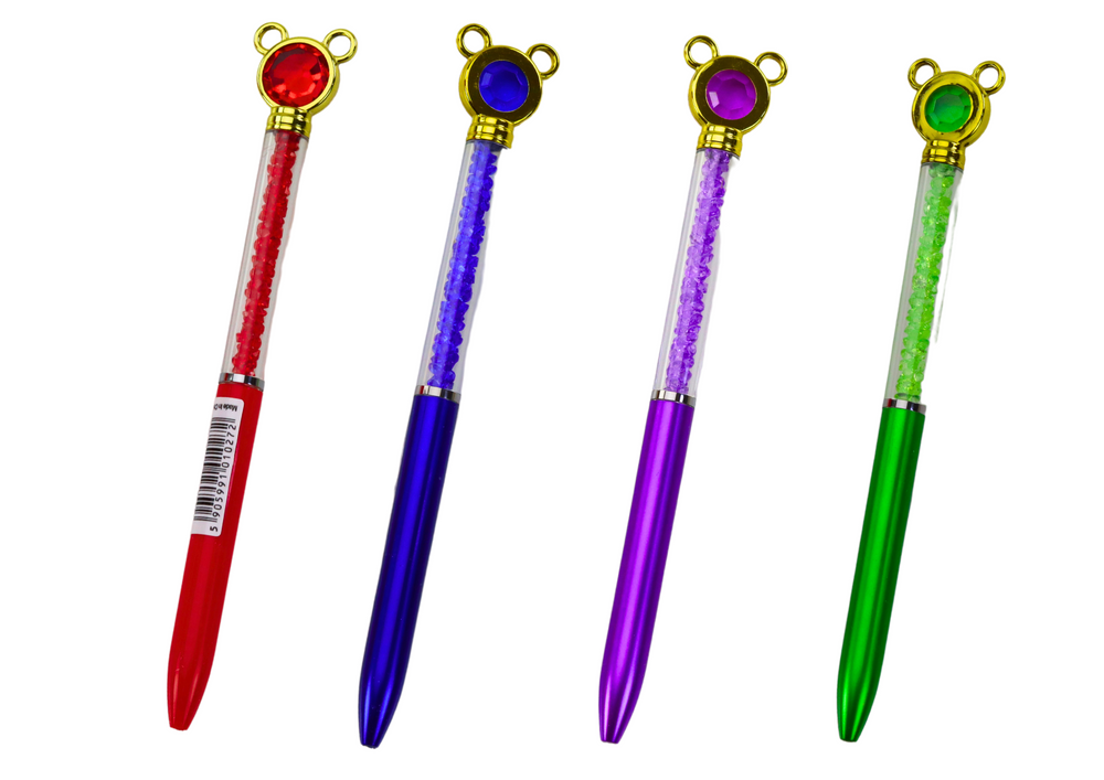 Mouse Ballpoint Pen Diamonds Blue Refill 0.7mm Mix