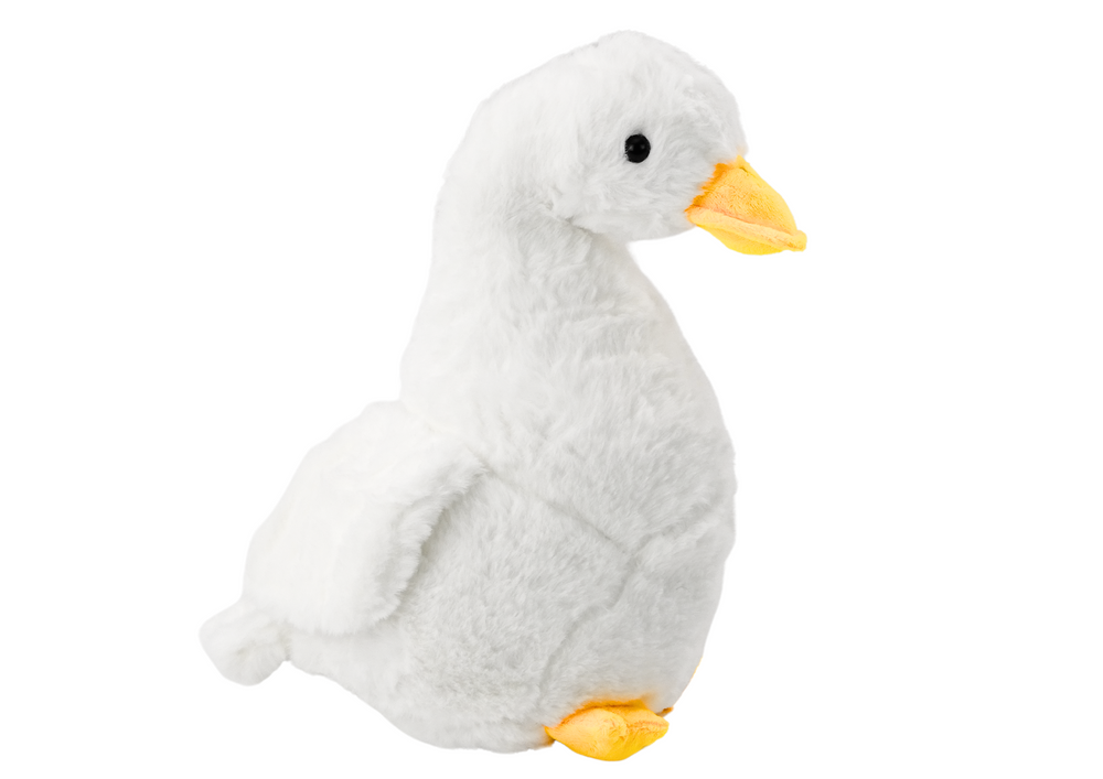 Plišana patka za igru 40 cm - Bijela