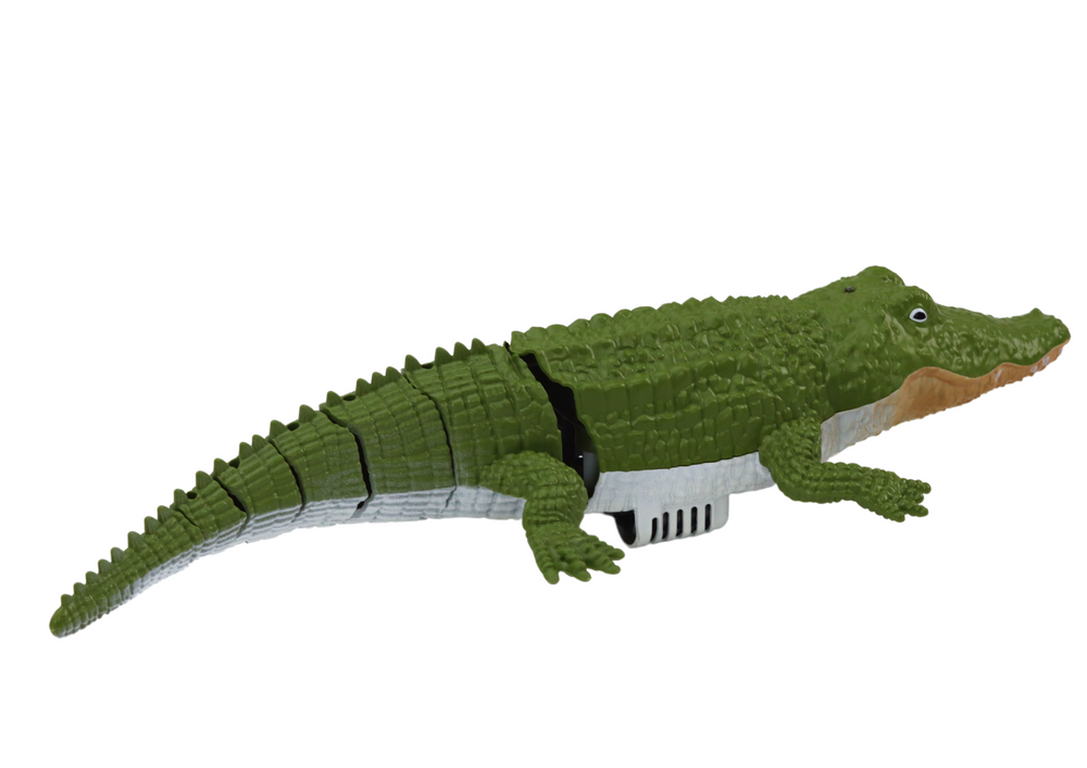 Krokodil na daljinsko upravljanje koji pliva u vodi - zeleni