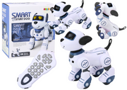 Interaktivni robot pas koji pleše na daljinsko upravljanje slijedi naredbe - plavi