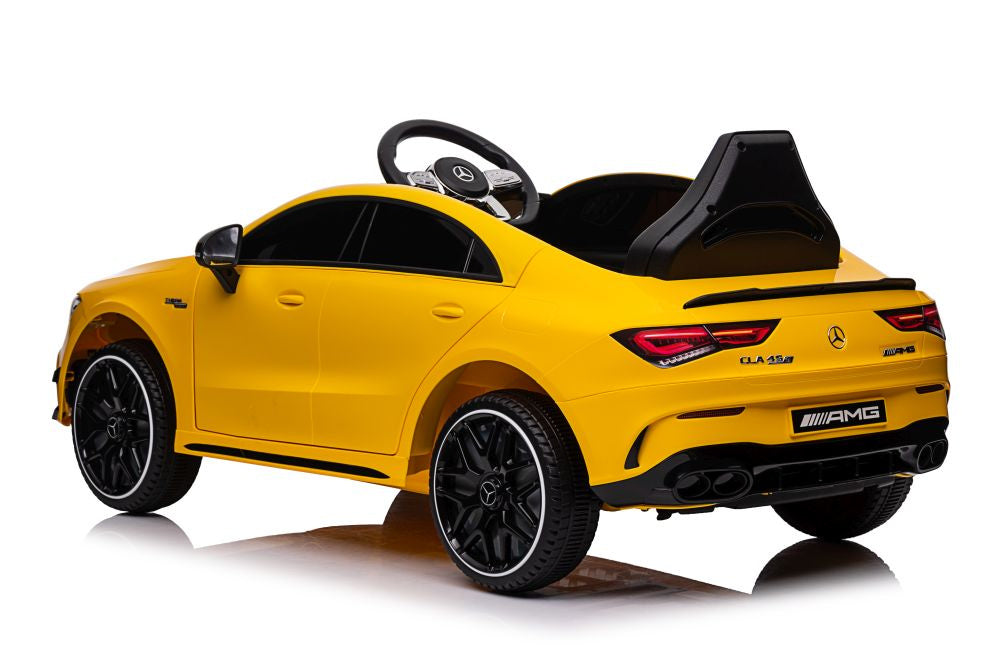 Licencirani auto na akumulator Mercedes CLA 45s AMG 4x4 - žuti